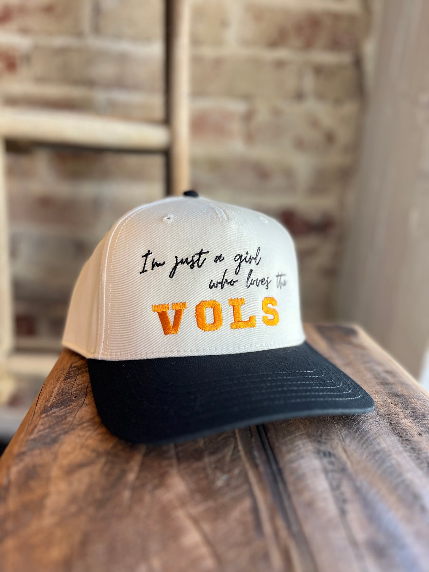 Just a Girl Who Loves the Vols Hat - Black/Natural