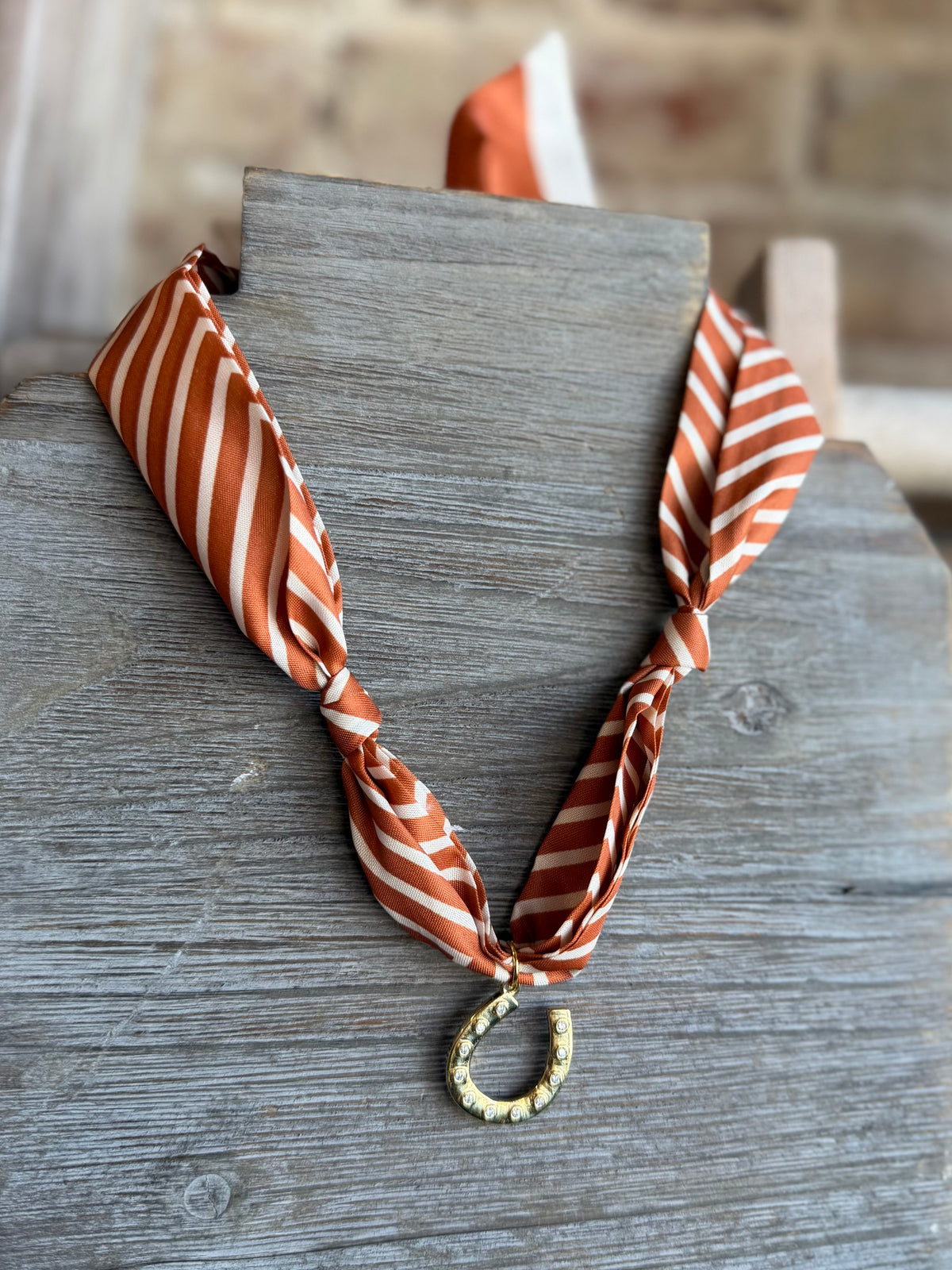 Horseshoe Scarf Necklace