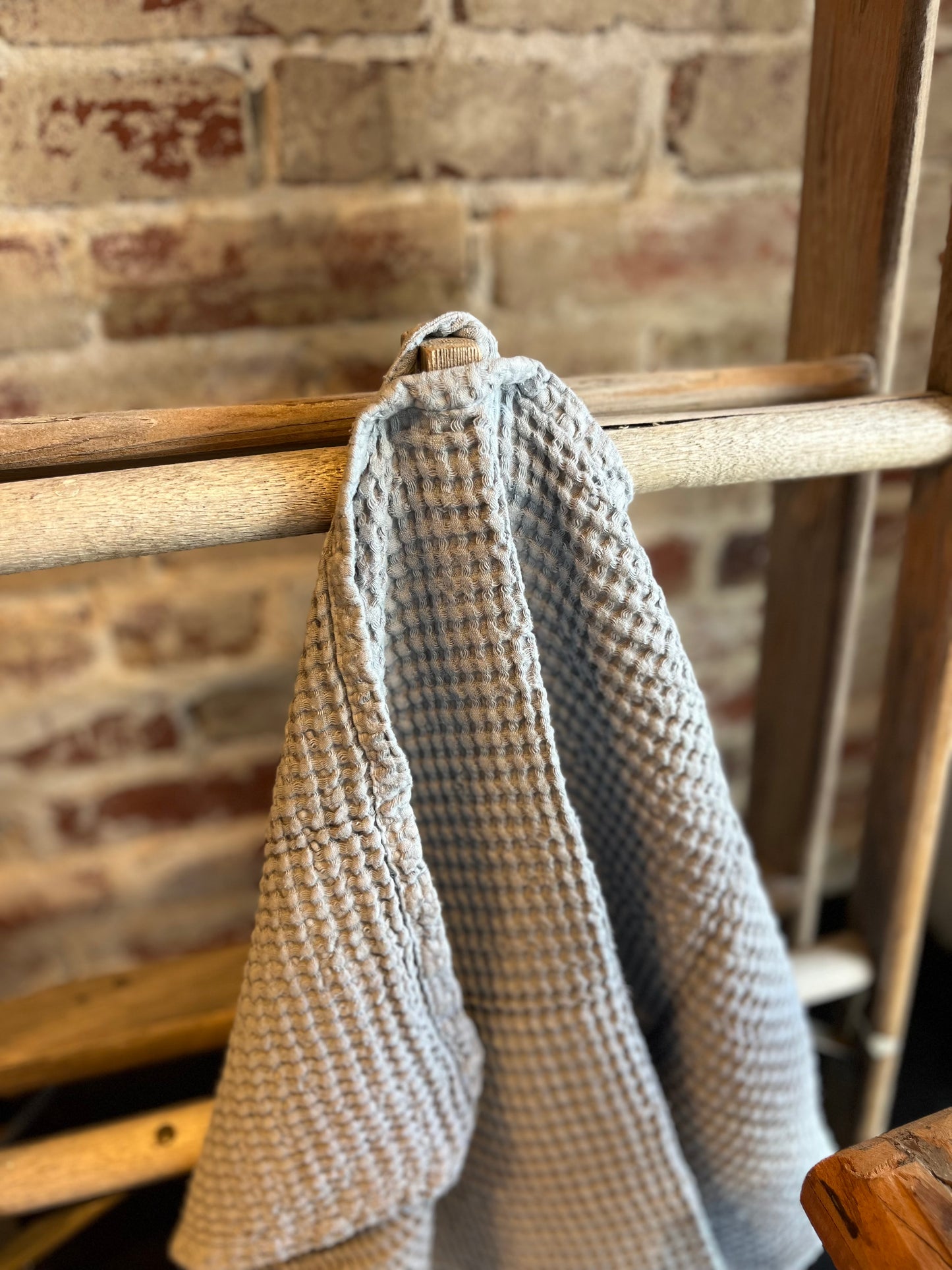 Waffle Hand Towel - Light Grey