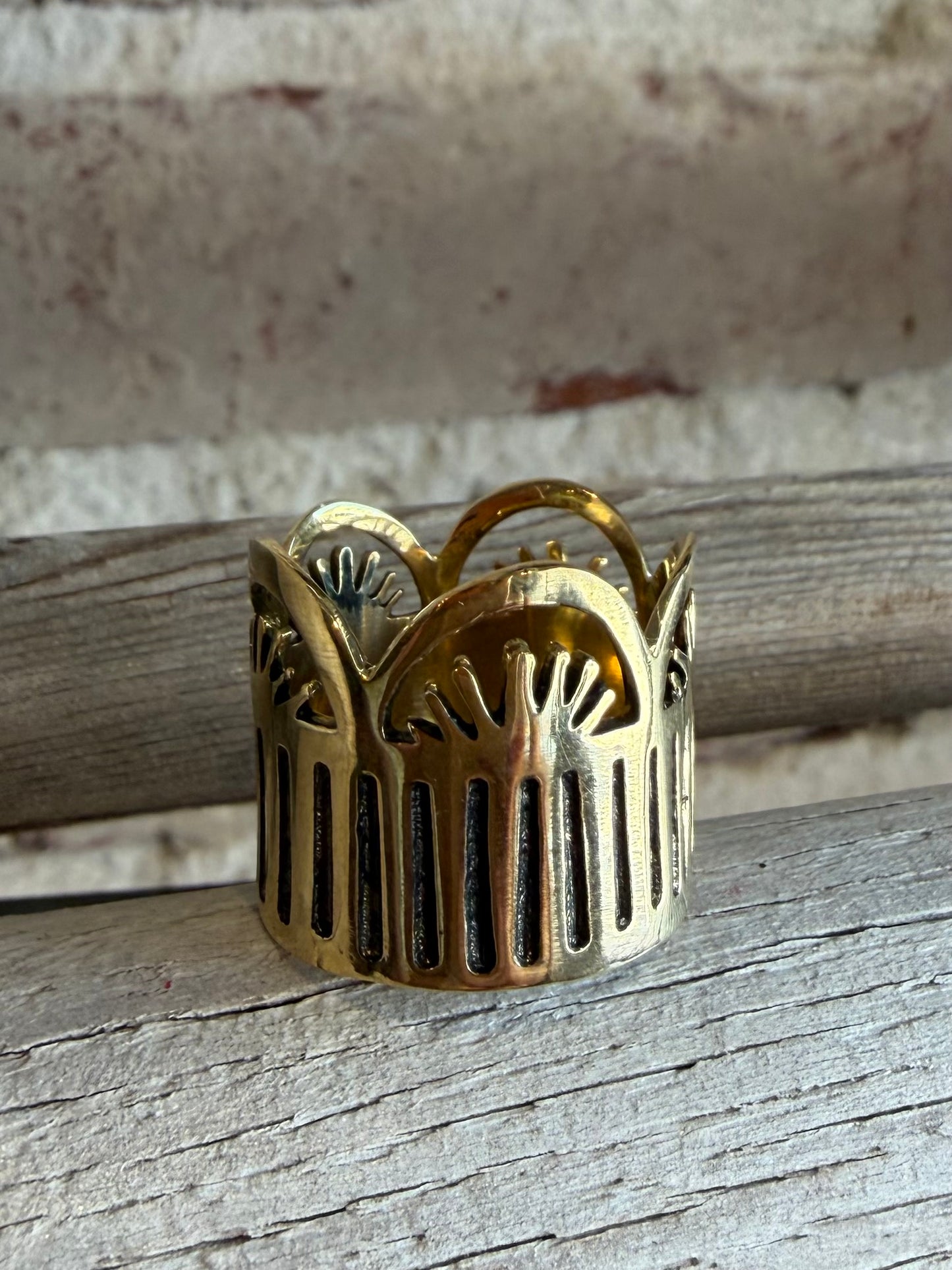Leah Brass Bandana Slide