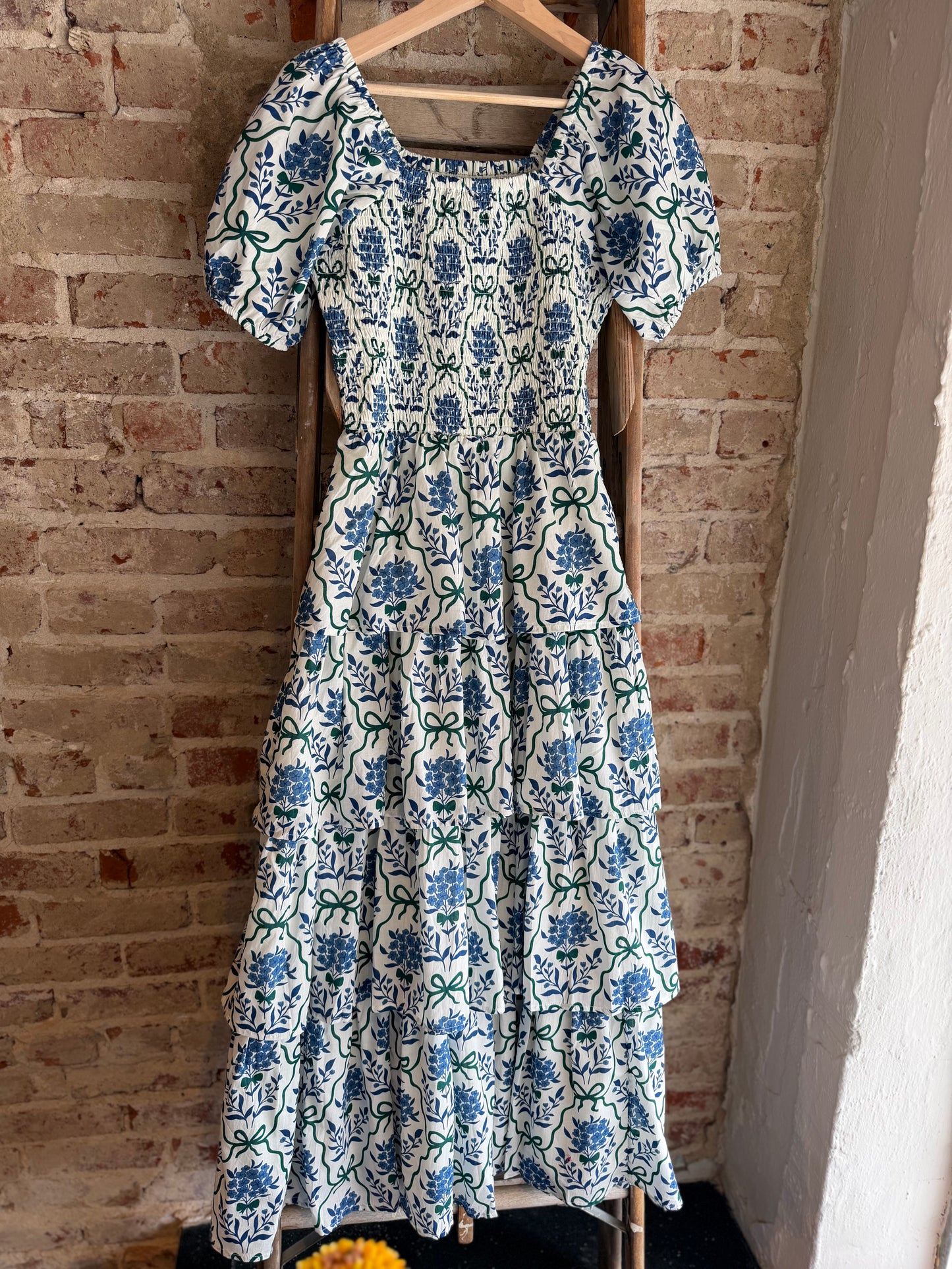 Joyful Blue Floral Dress