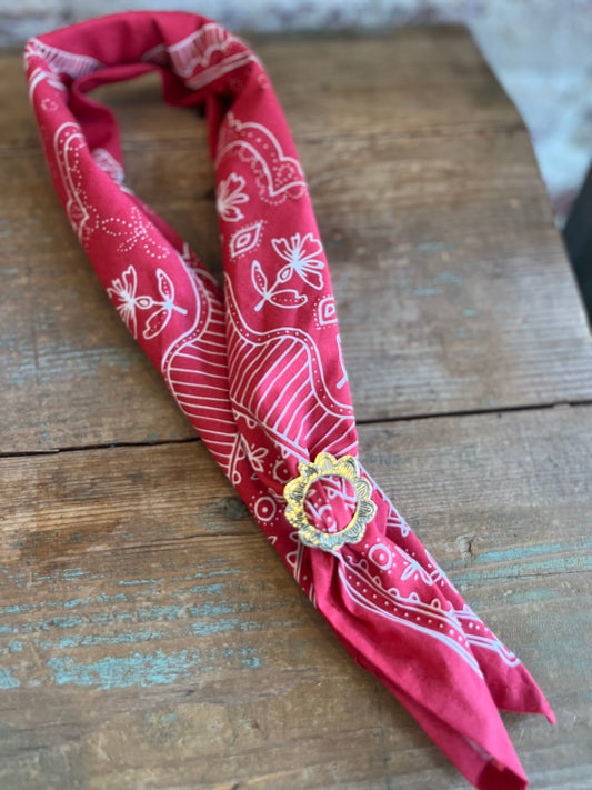 Monica Brass Bandana Slide