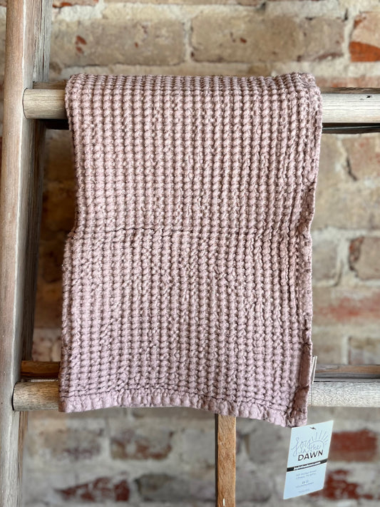 Waffle Hand Towel - Woodrose