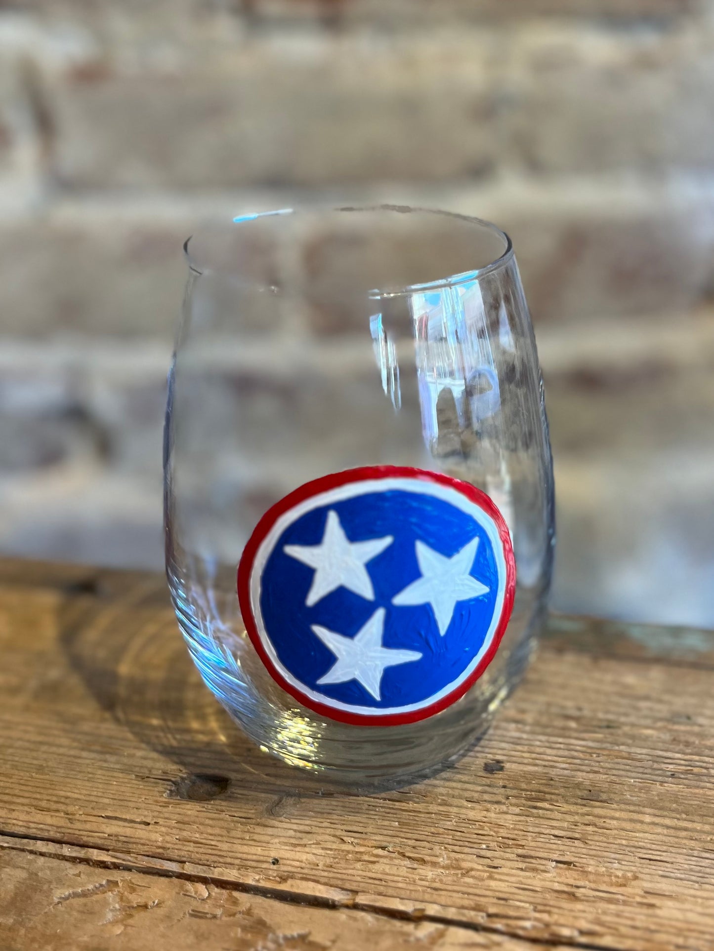 TN Tristar Hand Painted Glass