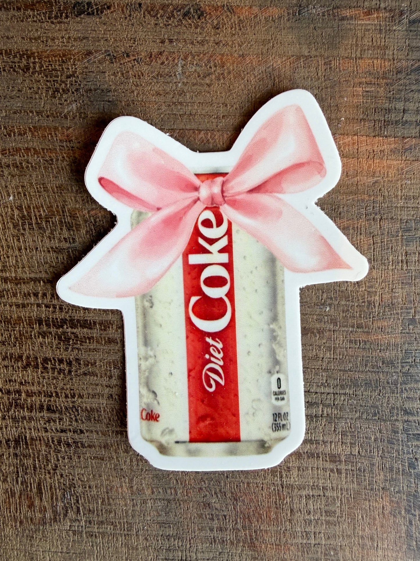 Diet Coke Bow Sticker