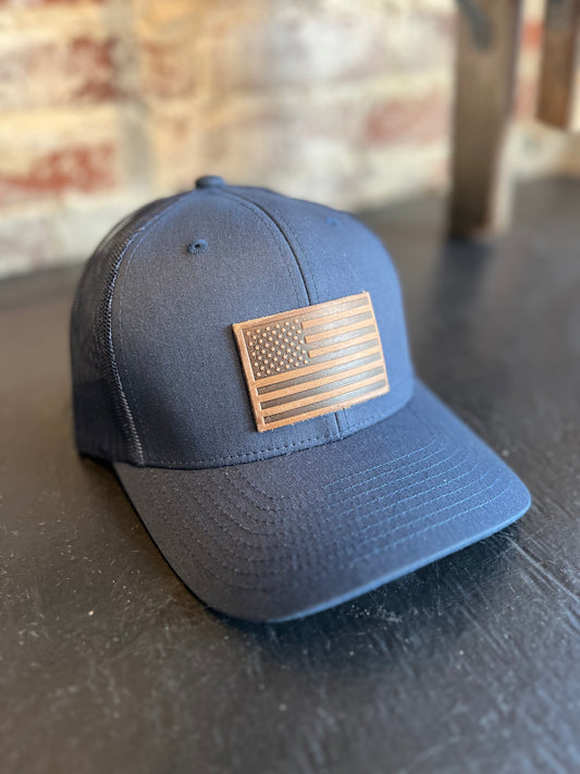 American Flag Hat- Navy