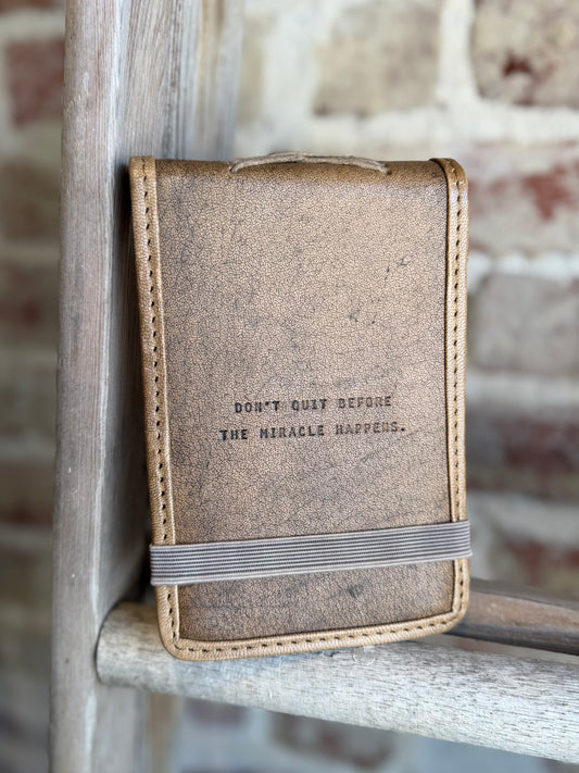 Don't Quit Mini Leather Journal