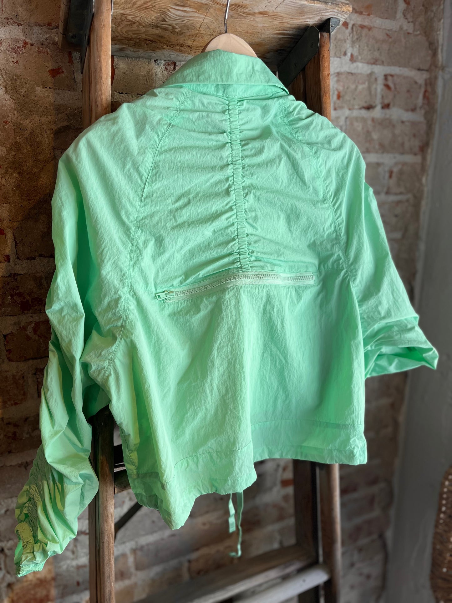 Sporty Windbreaker- Apple Green