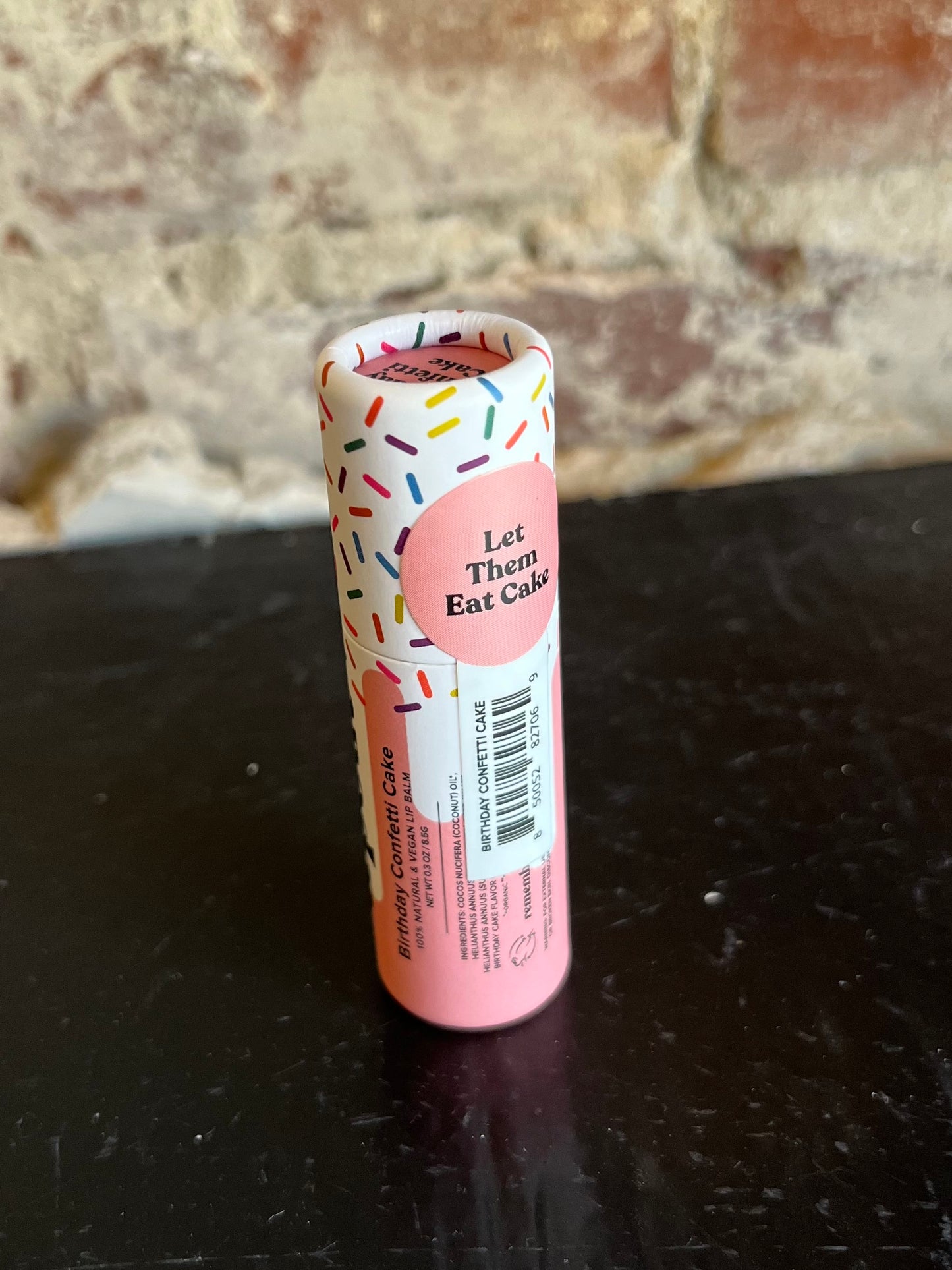 Pink Birthday Confetti Cake- Lip Balm