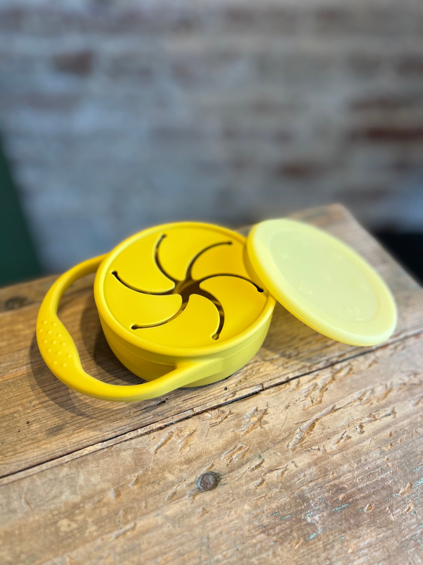 Toddler Silicone Collapsible Snack Cup - Mustard