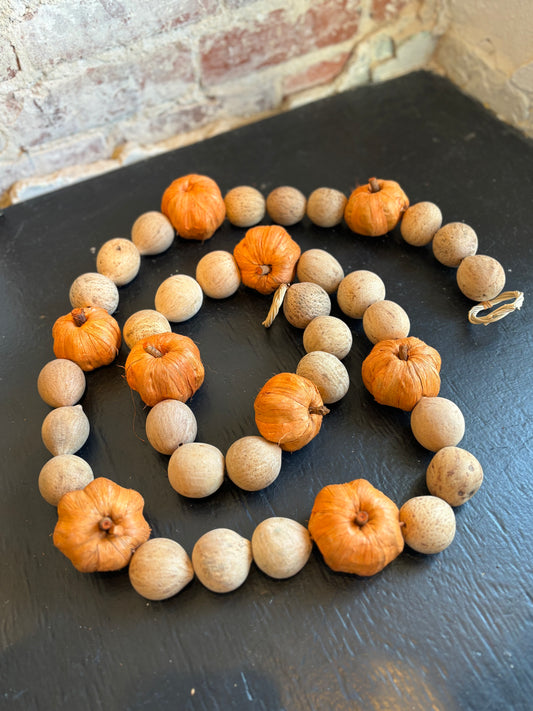 Dried Gourd + Pumpkin Garland