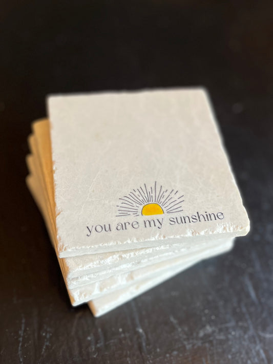 You are My Sunshine Marble Coaster