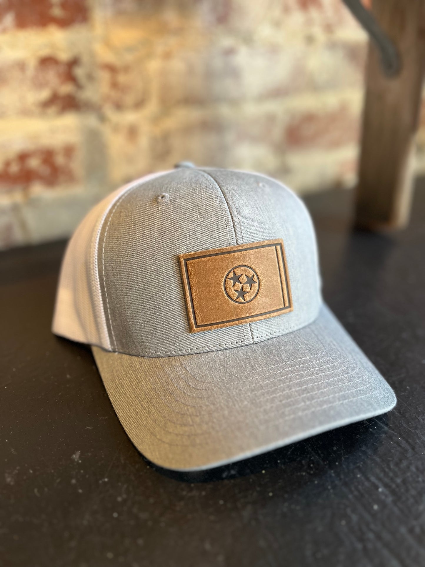 Tennessee Flag Hat- Gray/White