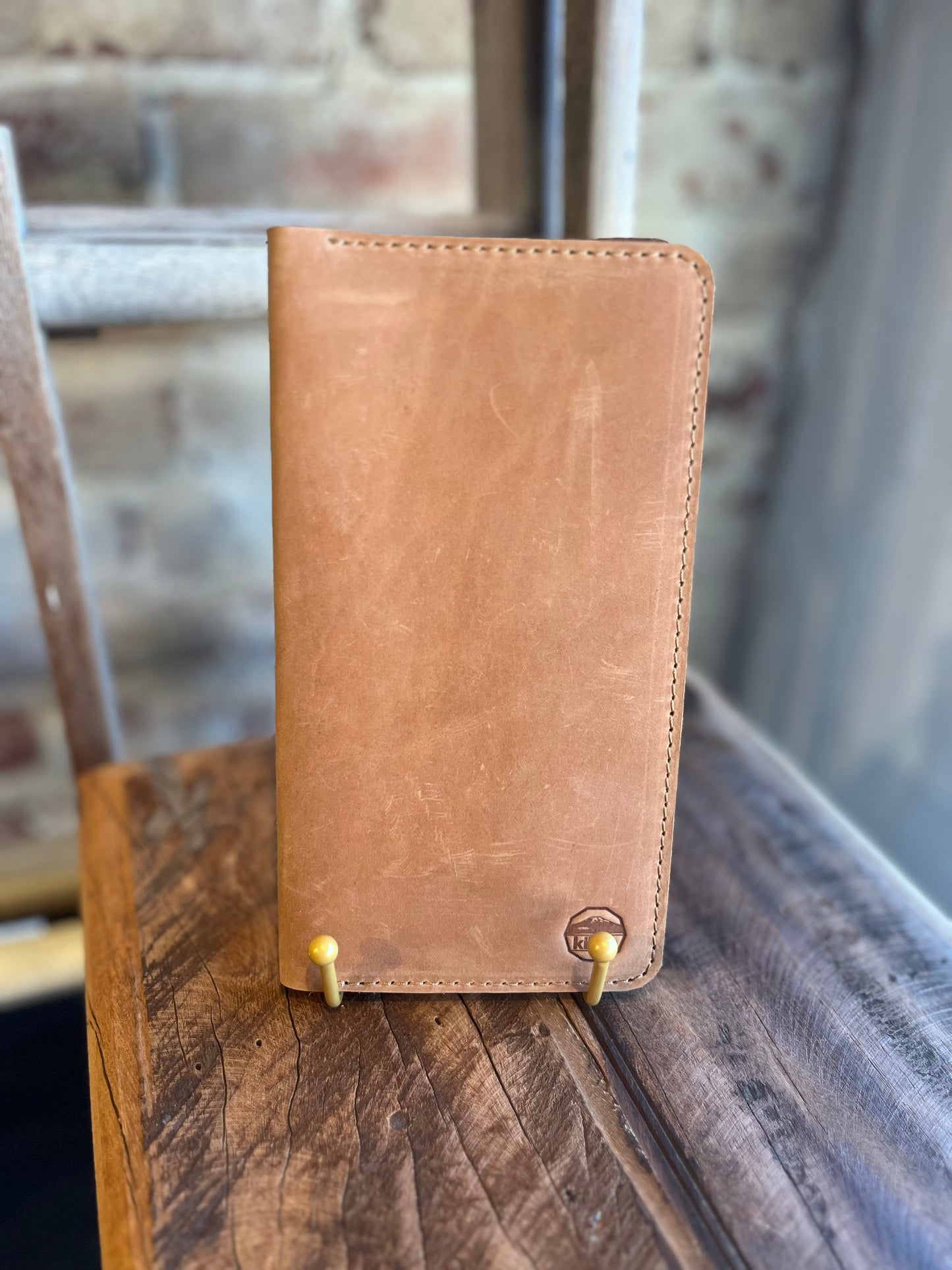 Leather Phone Wallet - Desert Tan