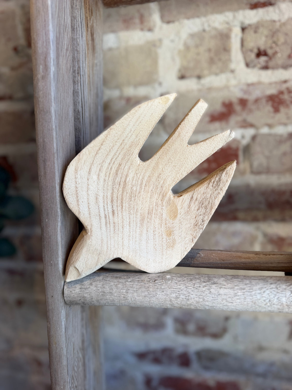 Hand Carved Wooden Bird- Small