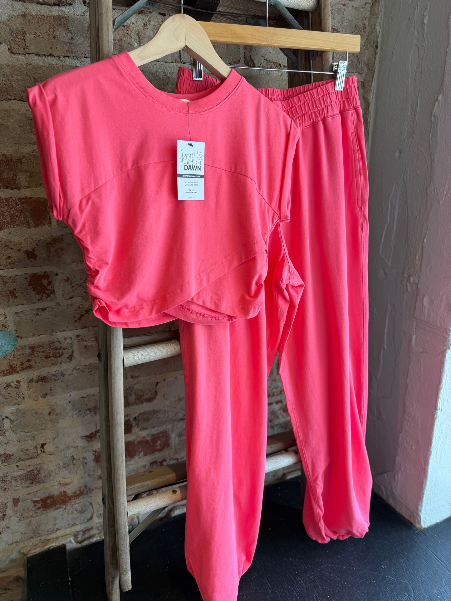 Cotton/Lycra SET - Flamingo Pink