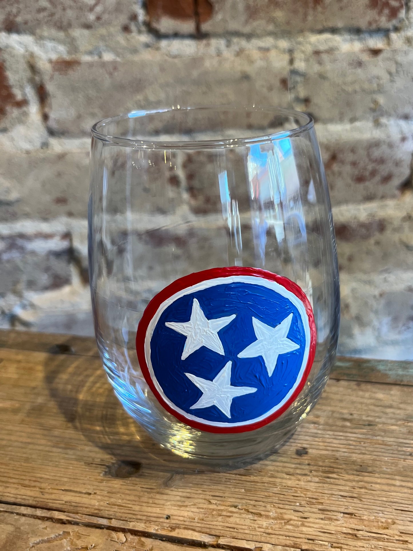 TN Tristar Hand Painted Glass