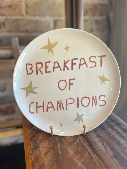 Breakfast of Champions Melamine Plate