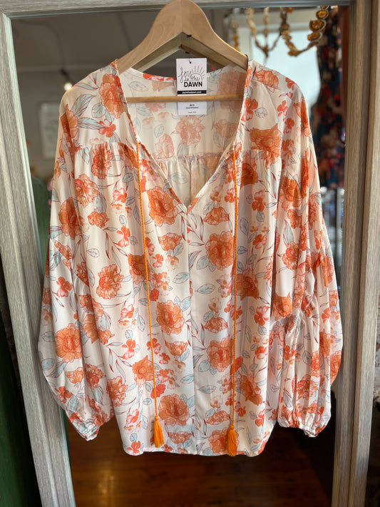 Boho Floral Blouse