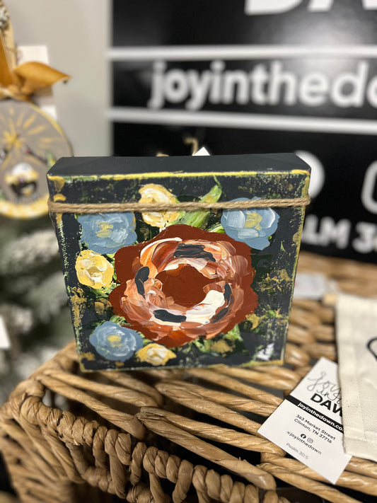 Rusty Rose Canvas - Handpainted