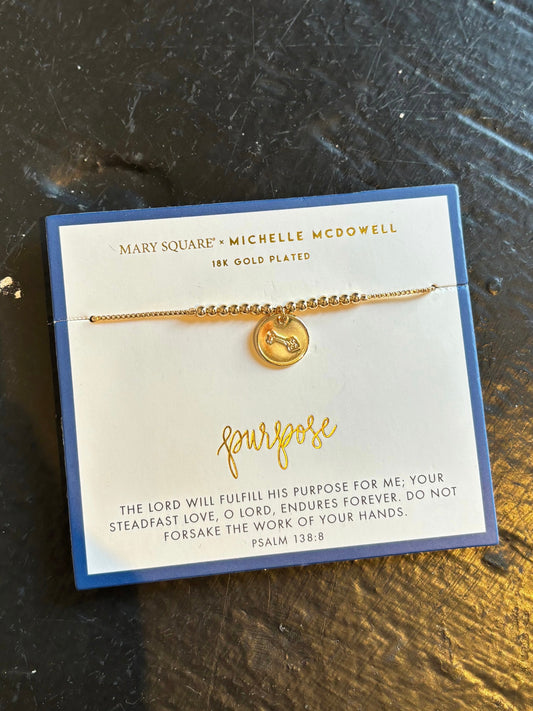 Purpose Bracelet - 18k Plated Gold