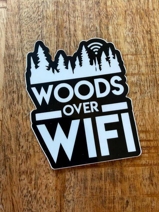 Woods Over Wifi Sticker