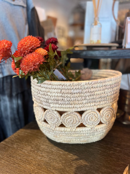 Palm Leaf Bike Basket