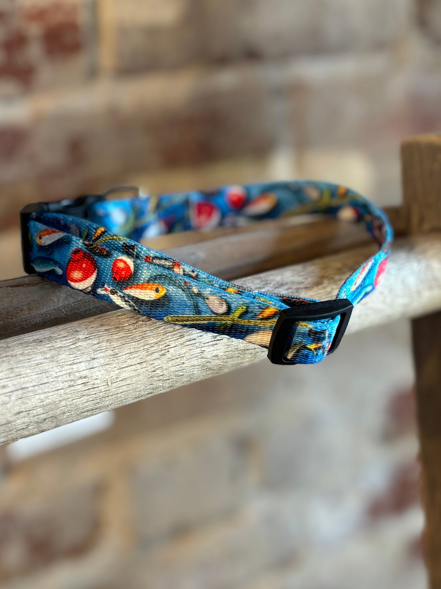 Fishing Lure Narrow Pet Collar
