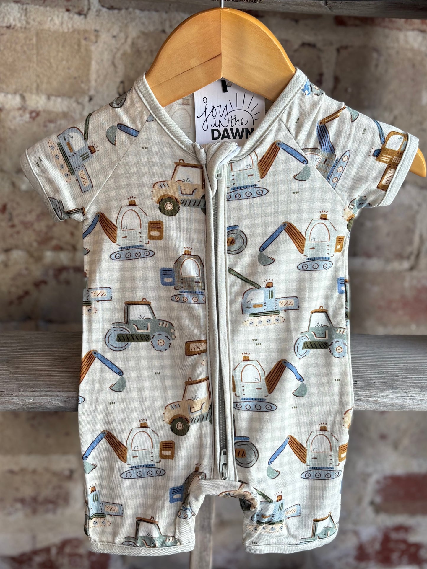 Construction Crew Bamboo Romper