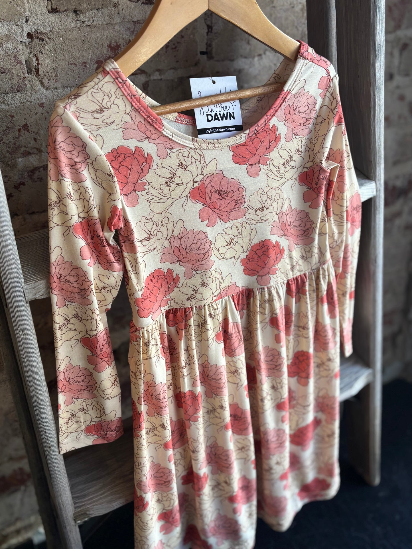 Peony Bamboo Dress - Pink