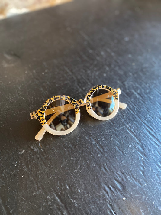 Kids Retro Sunglasses- Cheetah