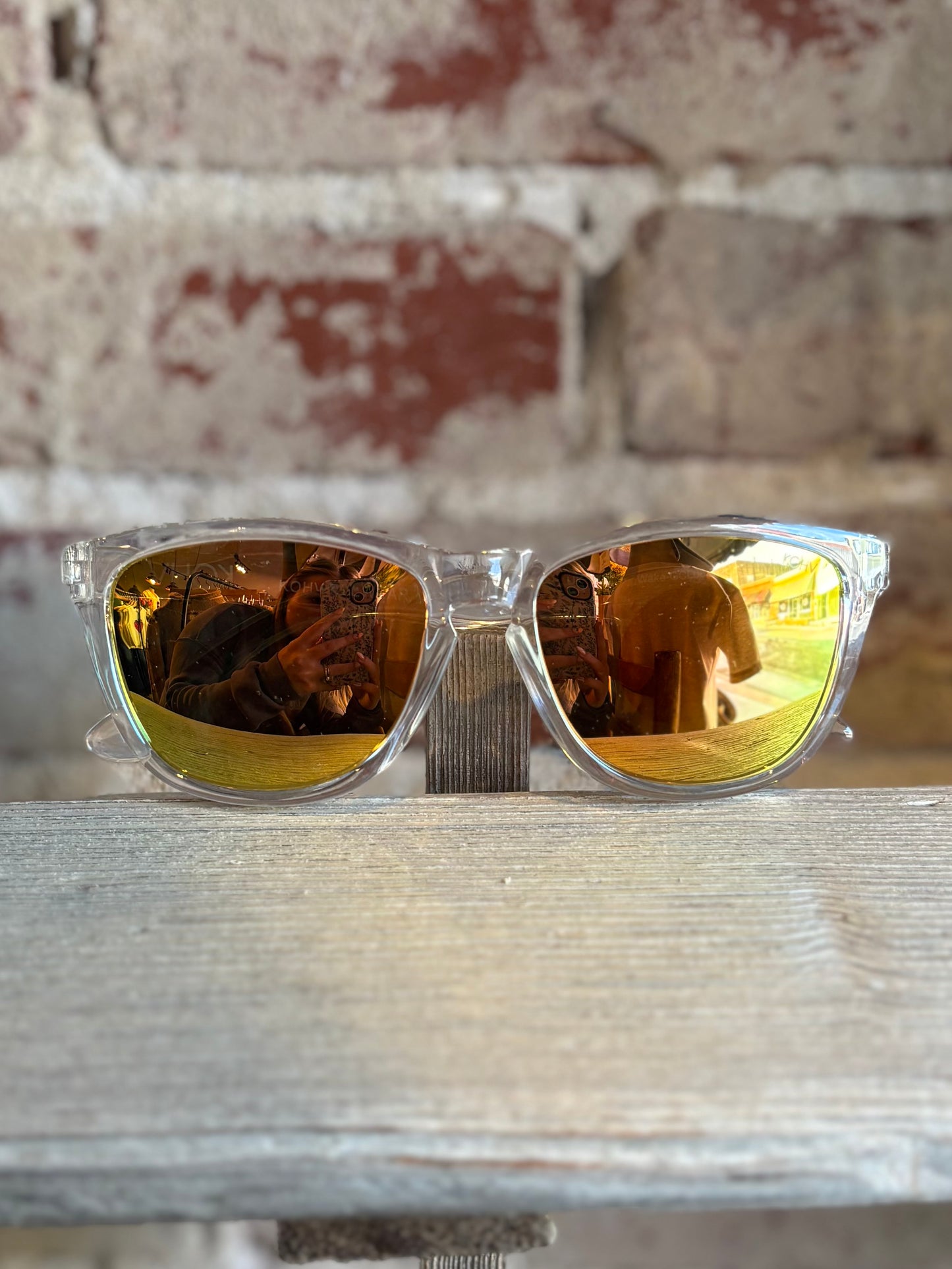 Wake Gold Polarized Square Sunglasses