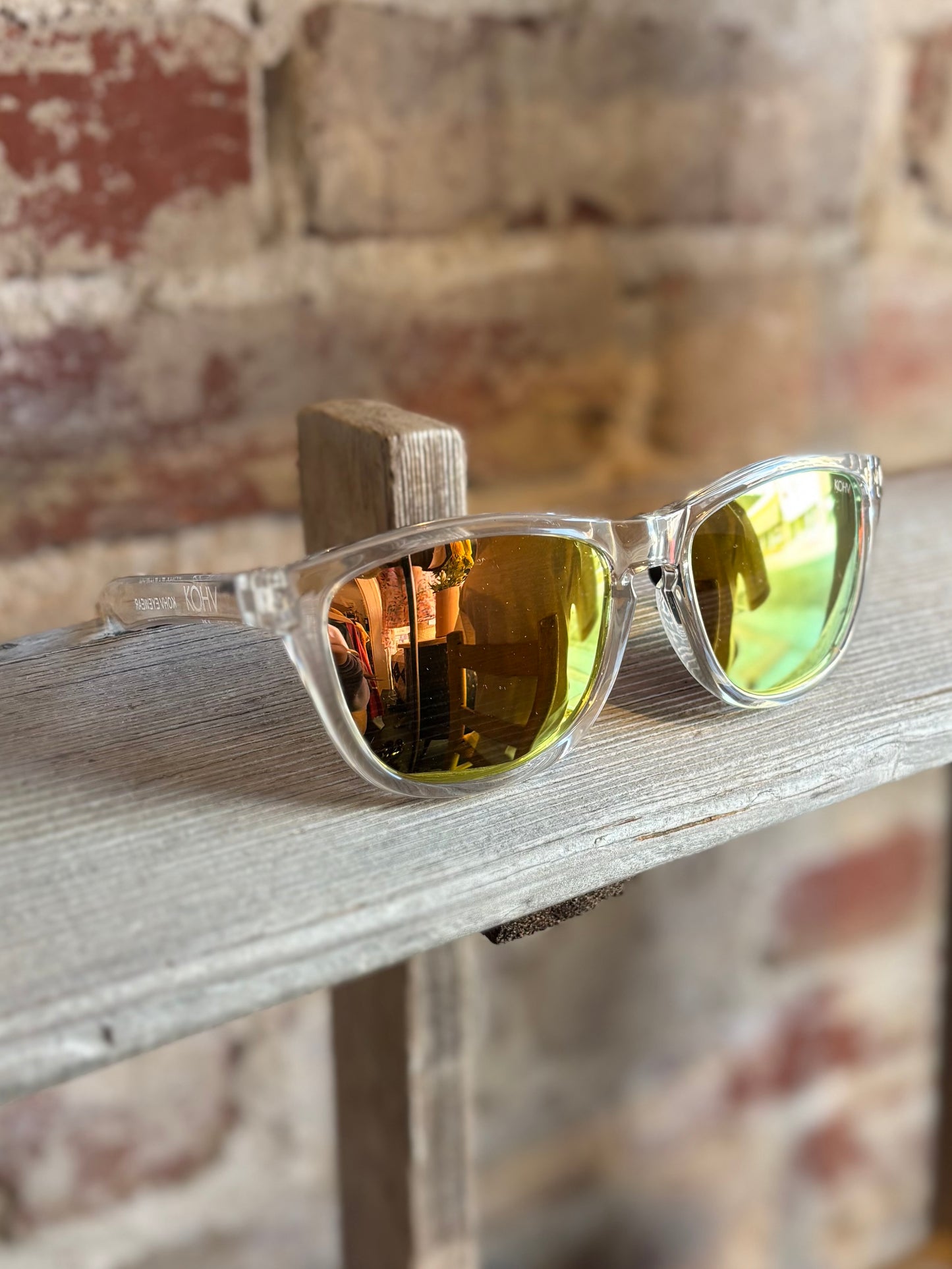Wake Gold Polarized Square Sunglasses