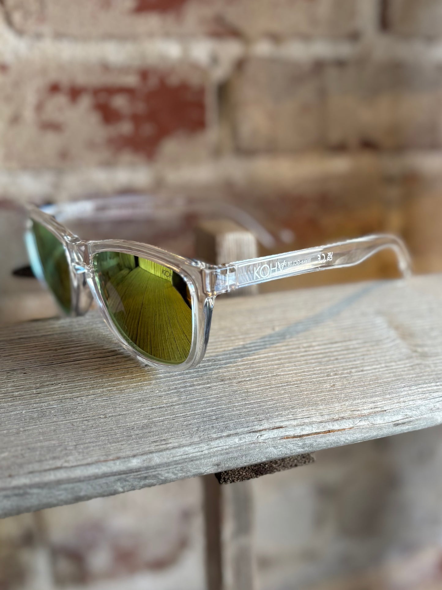 Wake Gold Polarized Square Sunglasses