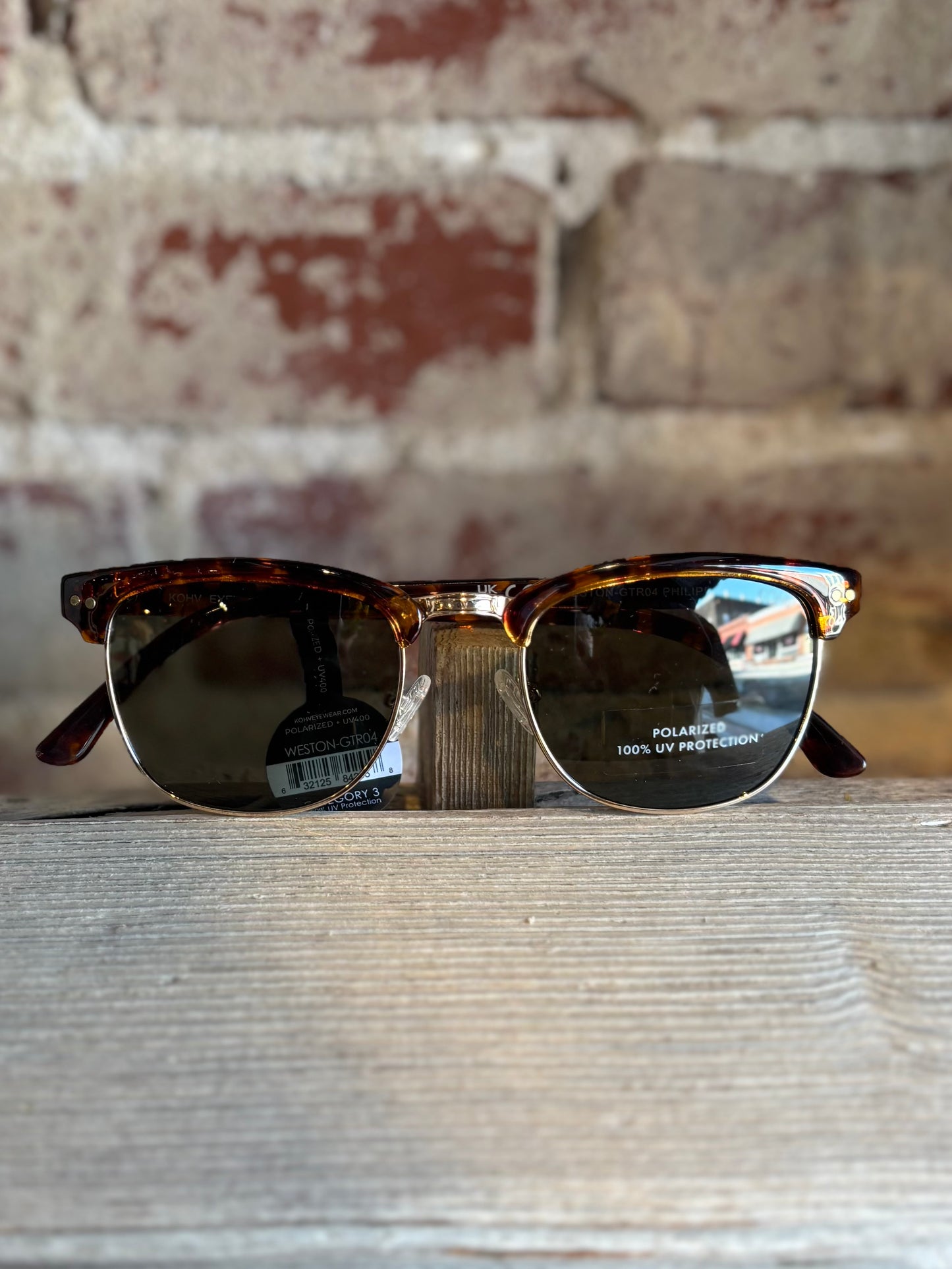 Weston Espresso Polarized Semi-Rim Sunglasses