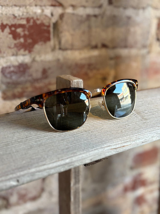 Weston Espresso Polarized Semi-Rim Sunglasses