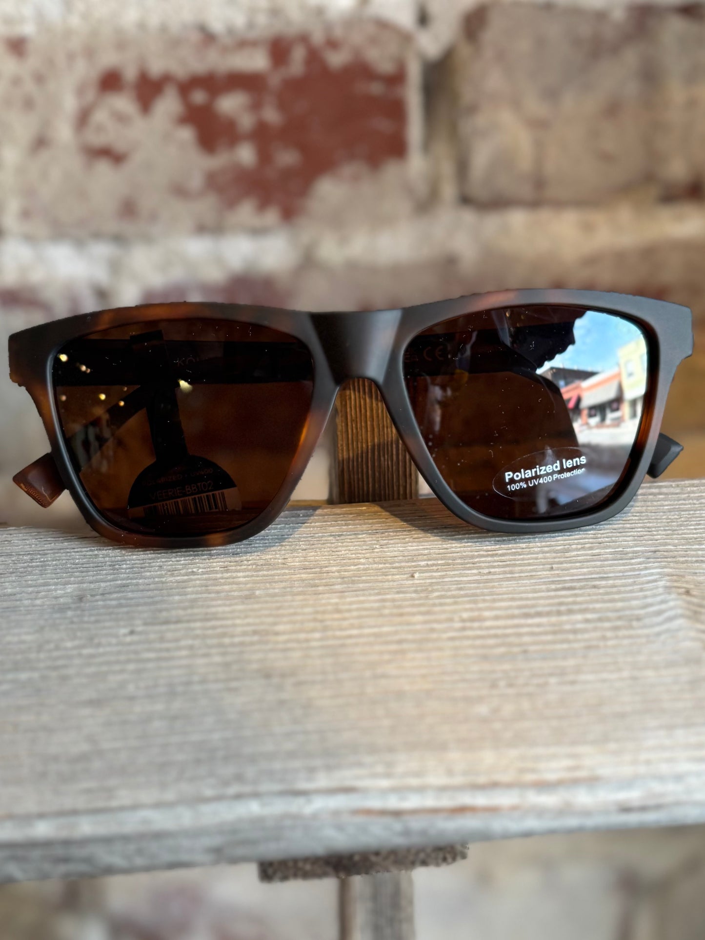 Veerie Tortoise Square Sunglasses