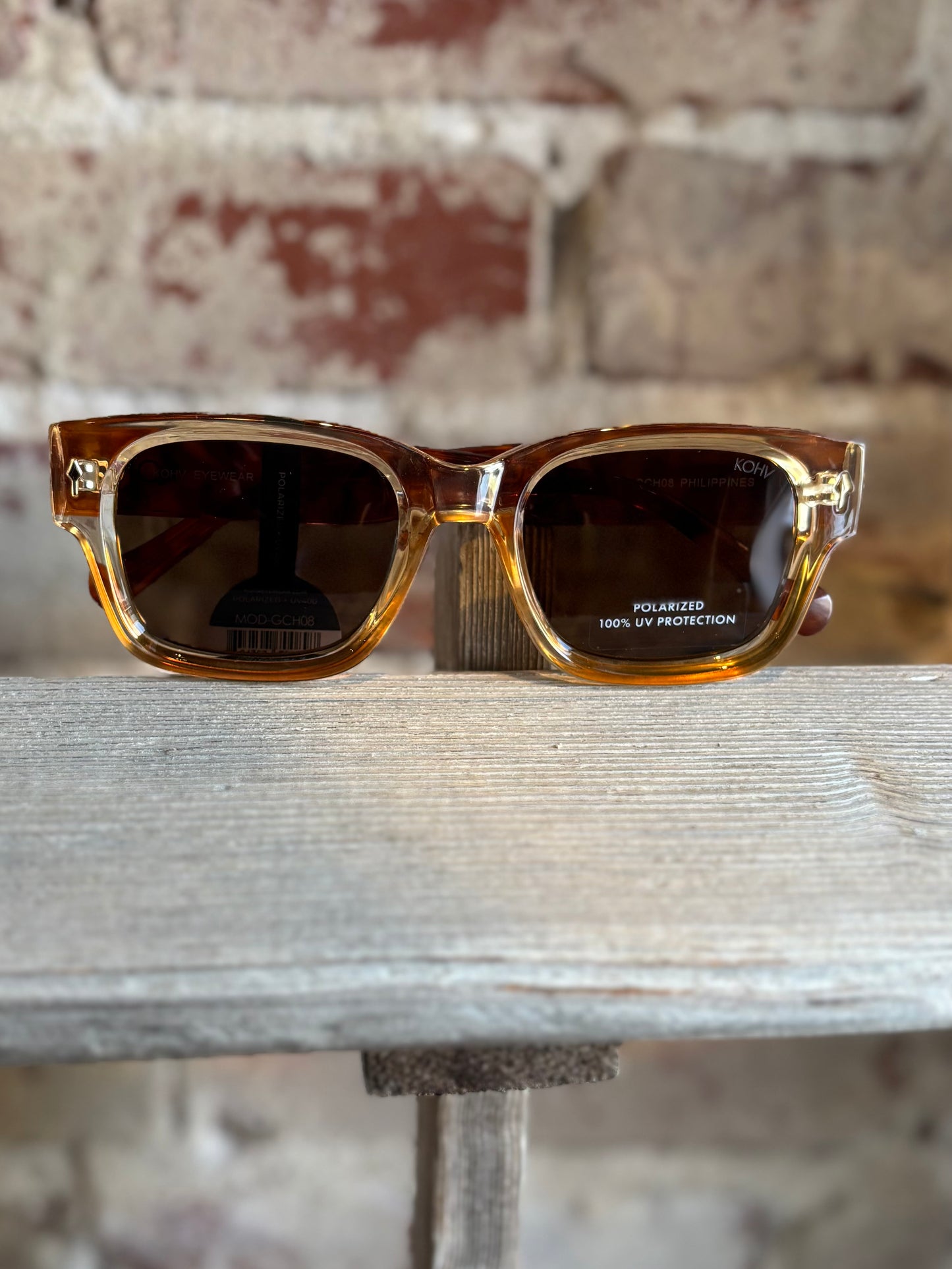 Mod Champagne Square Sunglasses