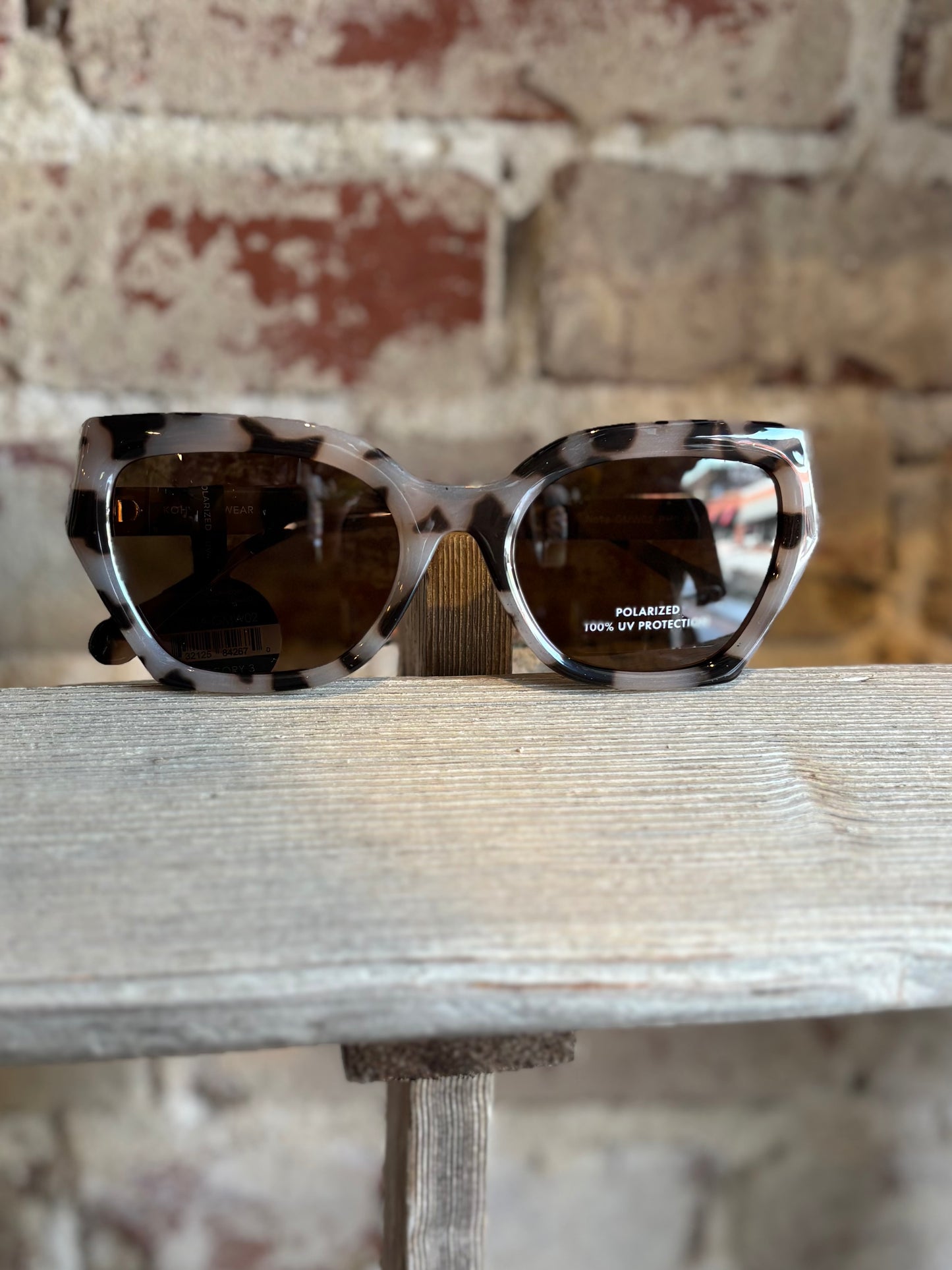 Nova Tortoise Geometric Sunglasses