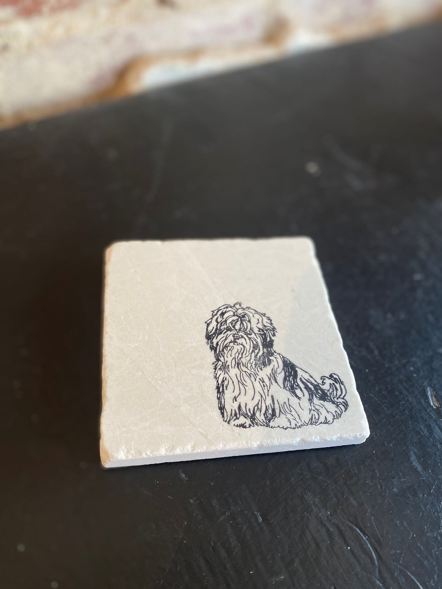 Shih Tzu Marble Coaster