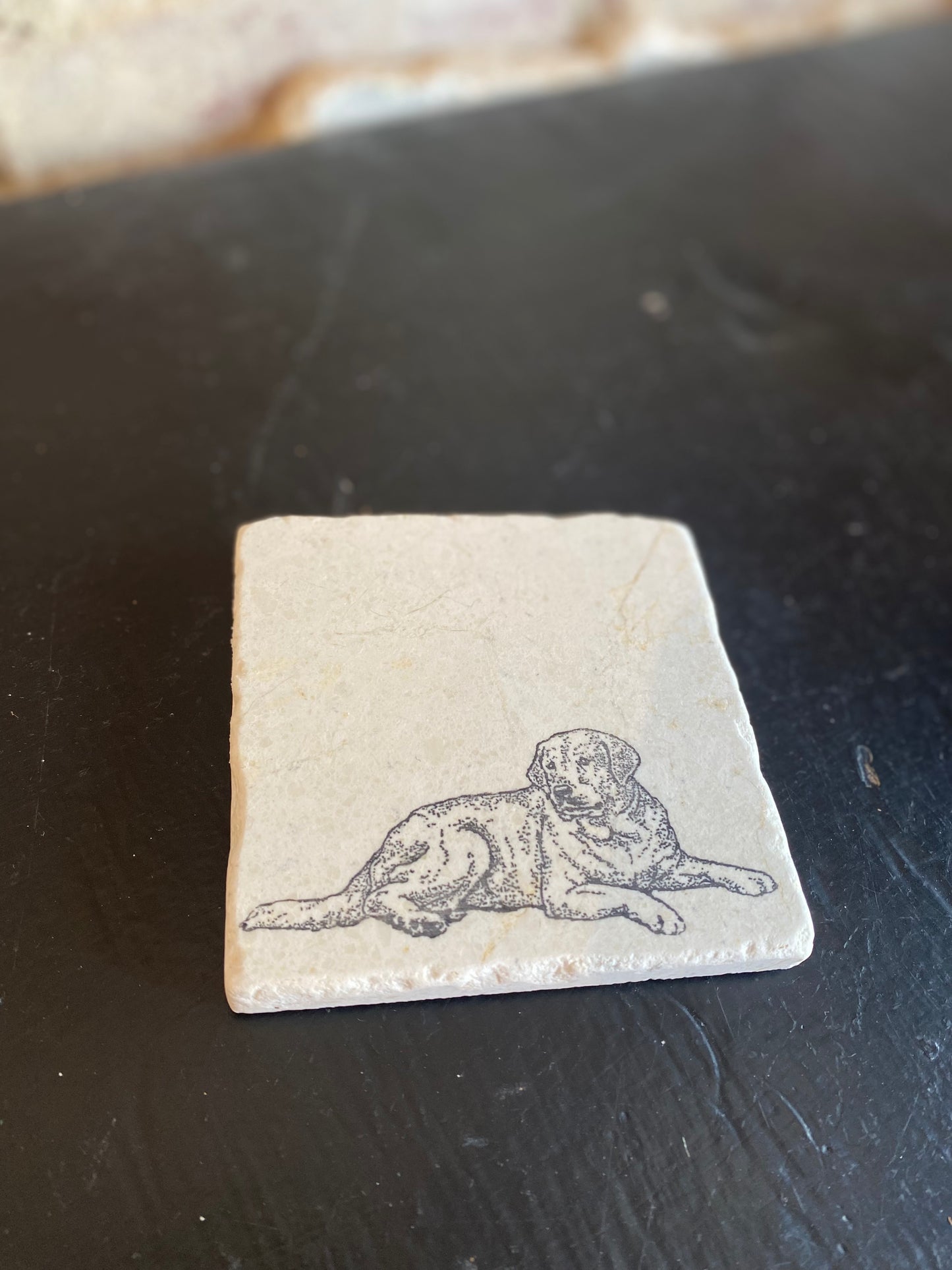 Labrador Retriever Marble Coaster