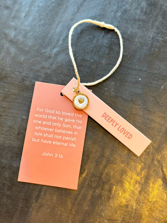 Deeply Loved Heart Charm
