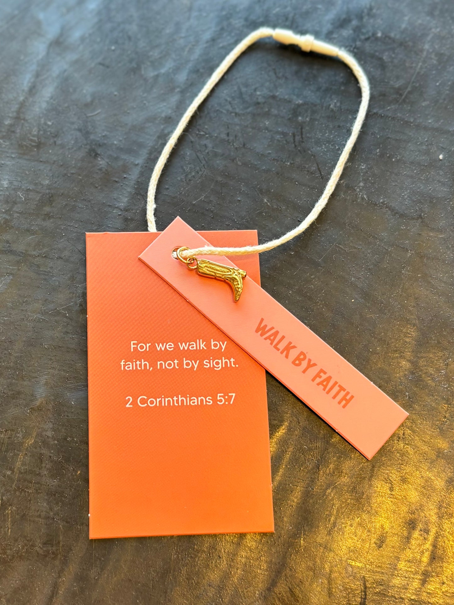 Walk By Faith Boot Charm