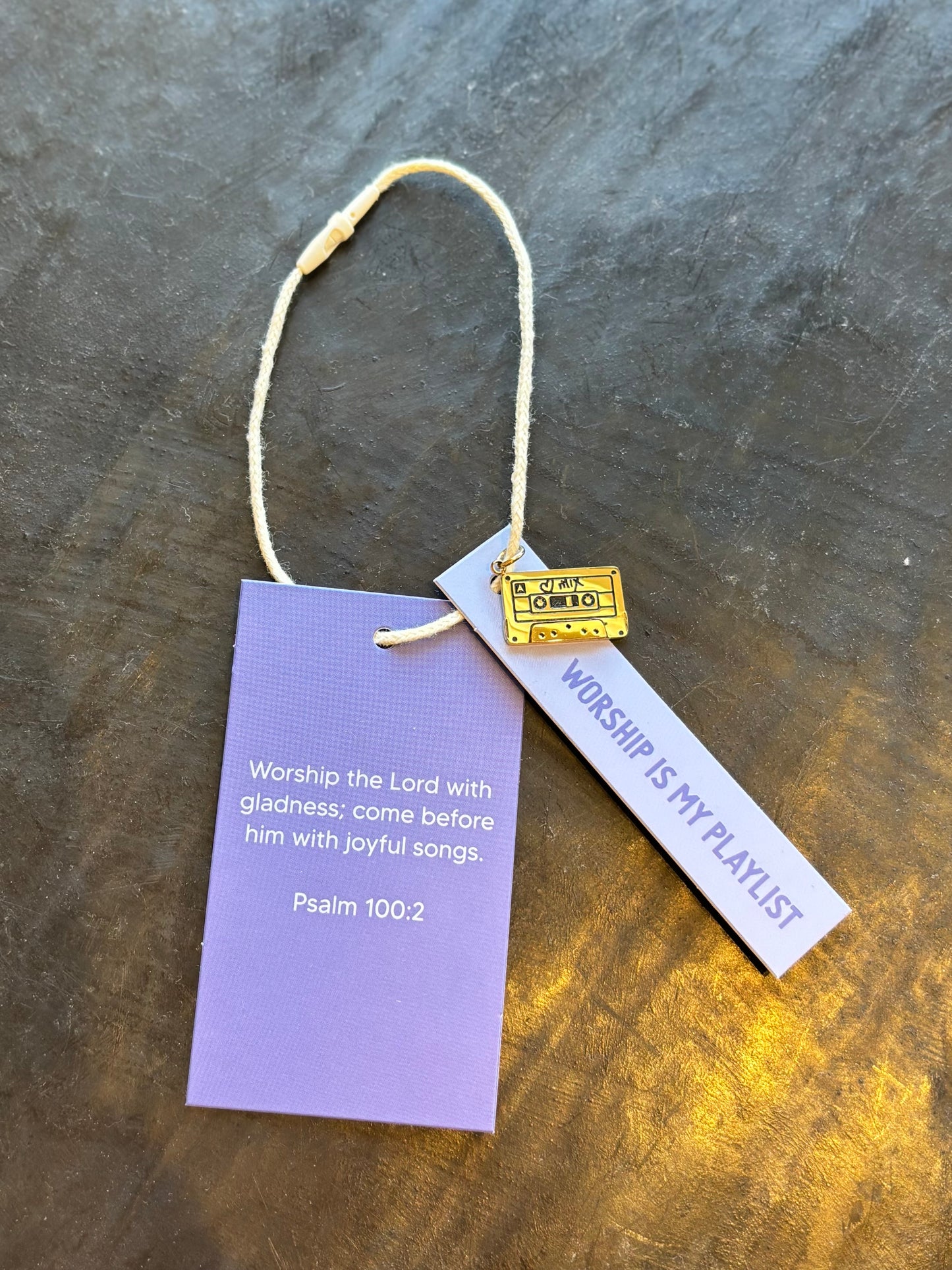 Worship is my Playlist Cassette Charm