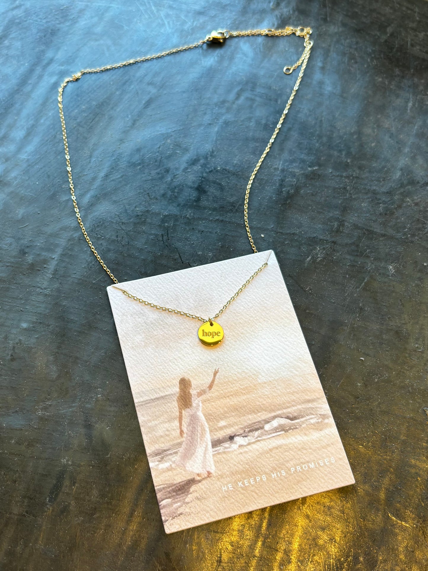 Hope Disc Necklace