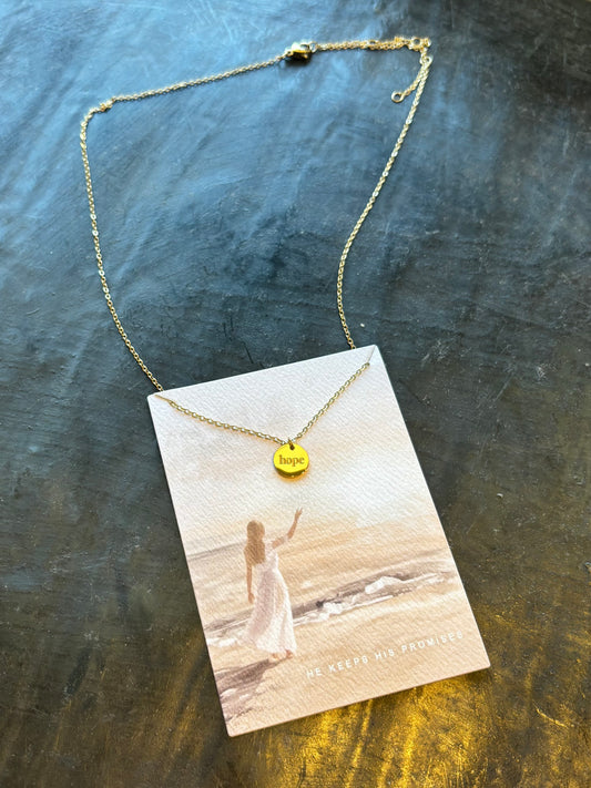 Hope Disc Necklace