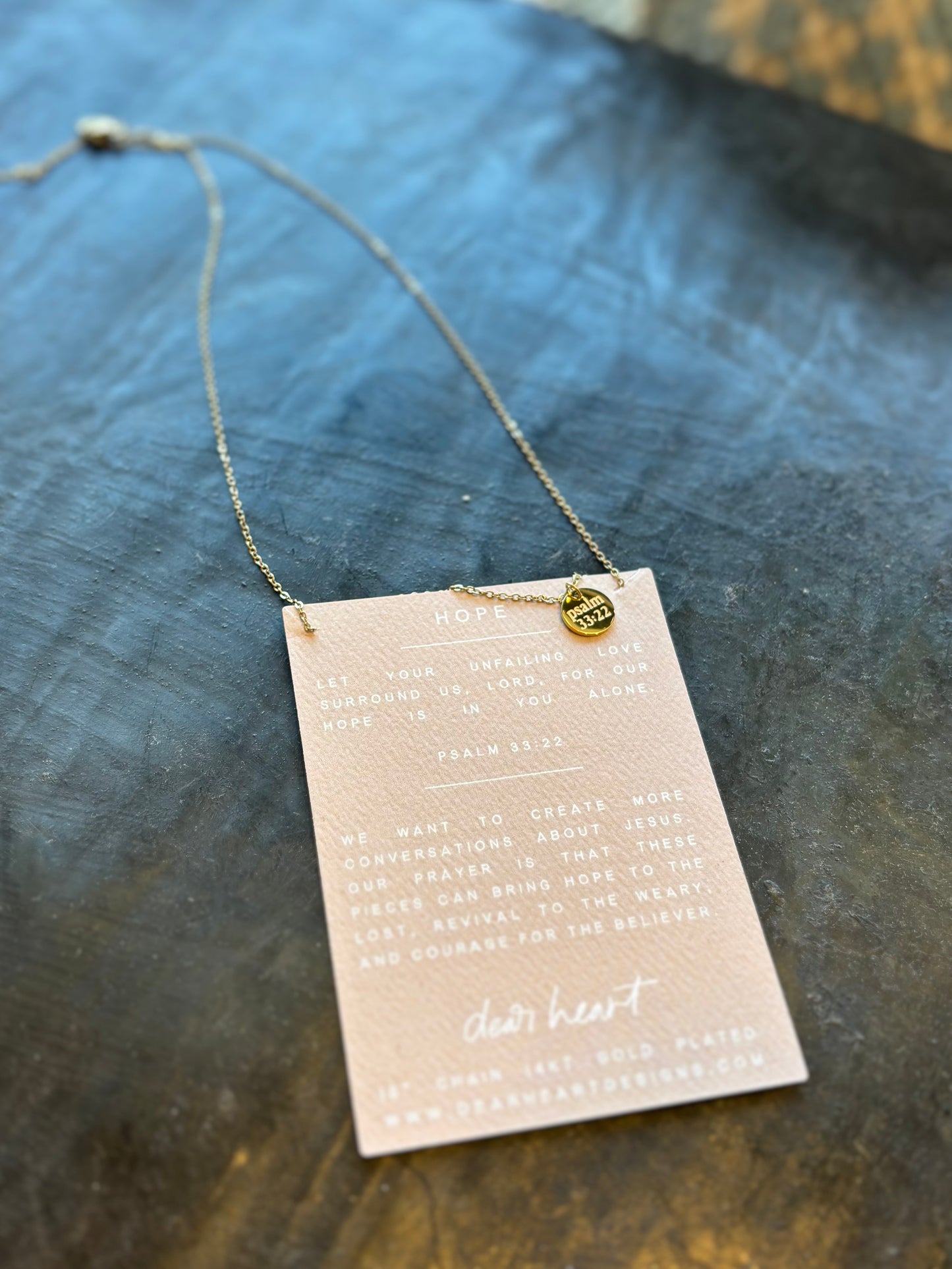 Hope Disc Necklace
