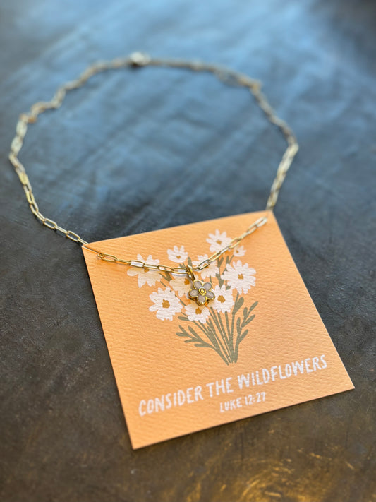Consider the Wildflowers Charm Necklace