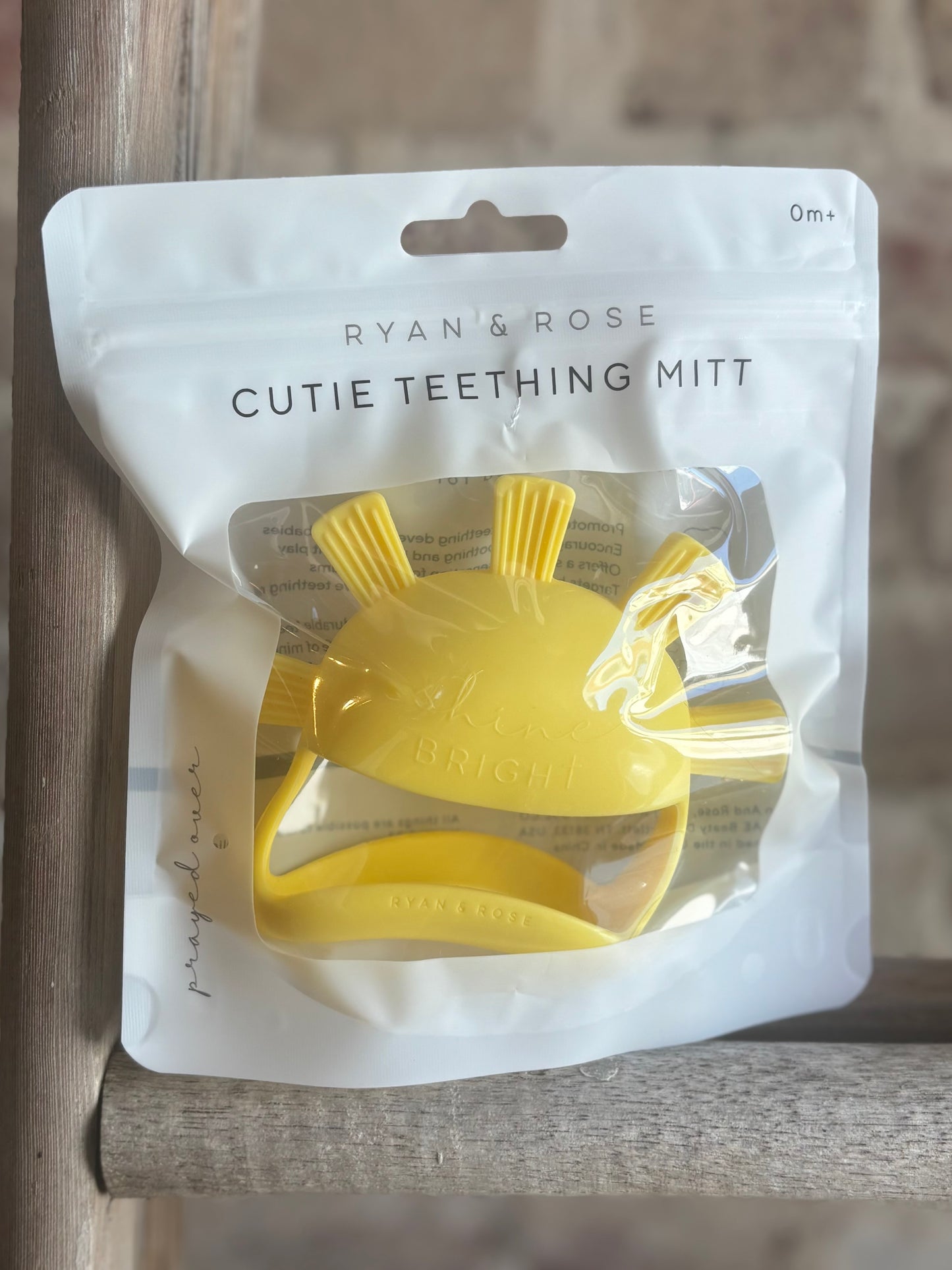 Shine Bright Teething Mitt - Yellow