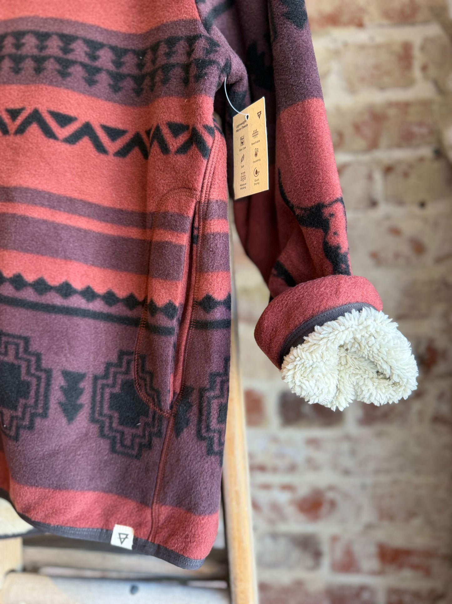 Picchu Sherpa Lined Fleece Jacket -Western